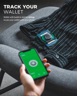 VULKIT slide wallet showing money band holding folded cash