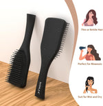 Shinlea soft bristle hair brush close up