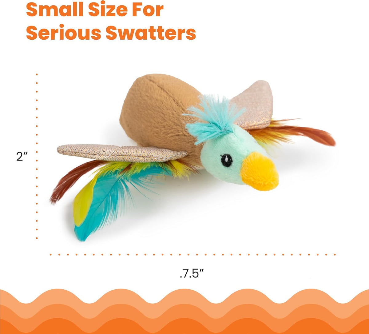Multi sensory cat toy showing texture and shape