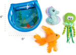 Catstages Hide & Seek Fish Bowl Interactive Cat Toy with Two Catnip Blend Toys, Blue - Image 9