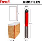 Freud router bit carbide tip angle
