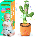 Sanjoin dancing talking cactus plush toy front view with LED lights