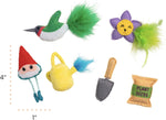 Catstages Garden Fur-Ends Interactive Catnip Toys 6 Pk with Feathers, Crinkle - Image 9