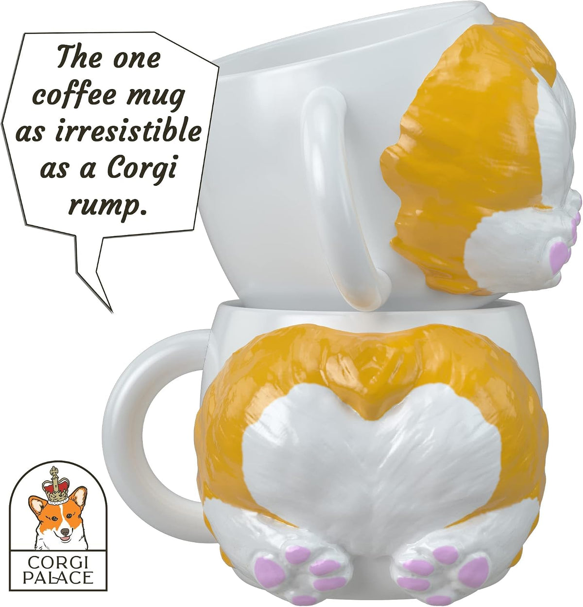 Corgi Palace Momo Butt Mug packaging gift box display