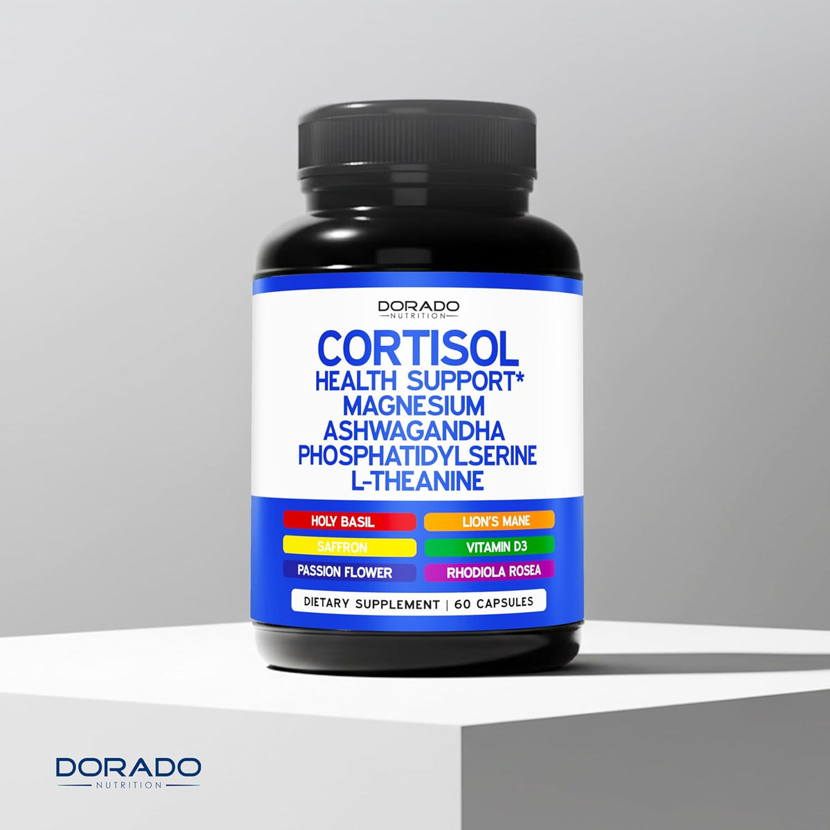 Close up of Dorado Nutrition 14-in-1 formula branding