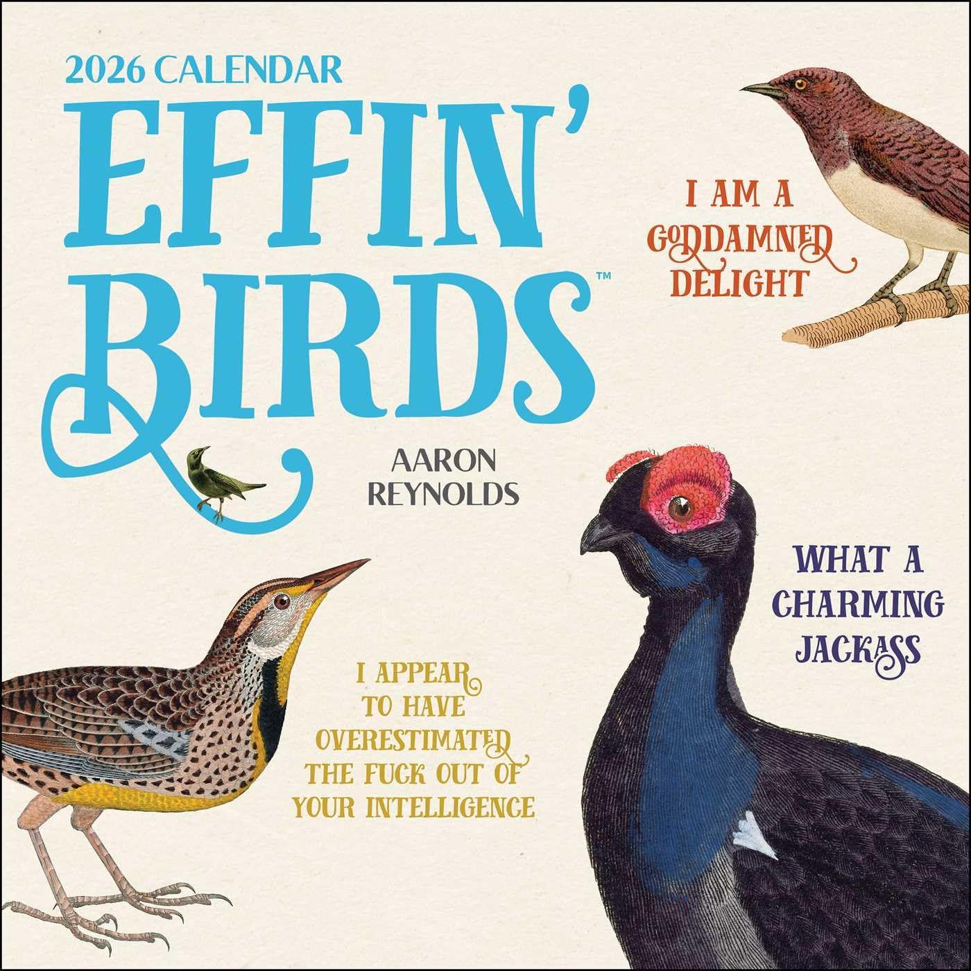 Effin' Birds 2026 Wall Calendar - Image 1