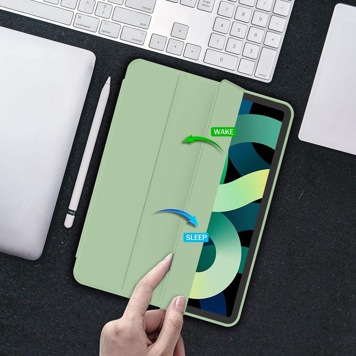 iMieet folio case magnetic closure mechanism