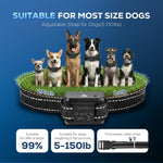 Citronella Dog Bark Collar, Dog Bark Collar for Large Medium Small Dogs, Bark Collar with Adjustable Spray & Sensitivity, Rechargeable Anti-Bark Collar for Dogs with Safe, 2 Collar Straps(Black) - Image 4