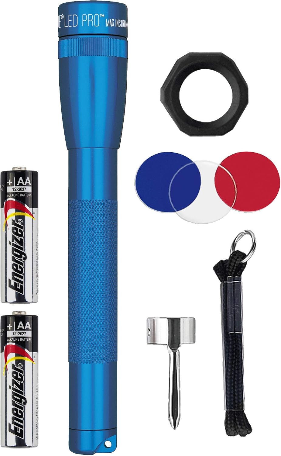 MagLite Mini Pro AA Flashlight showing twist-head focus mechanism
