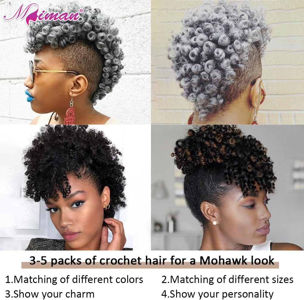 Miman curly hair extension package display
