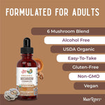 MaryRuth's sugar-free immune support liquid supplement bottle detail