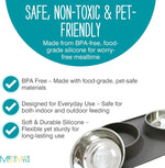 Removable stainless steel bowls for pet food and water