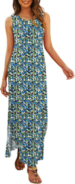 Hount women summer beach dress full length view