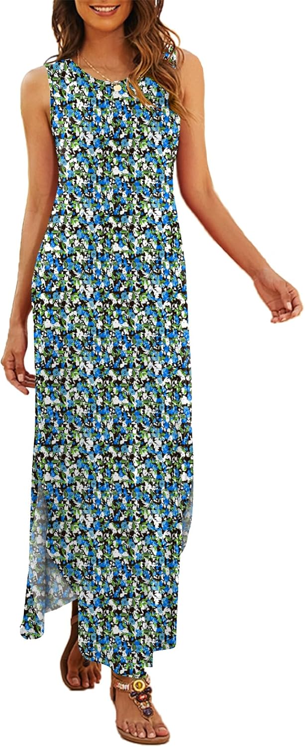 Hount women summer beach dress full length view
