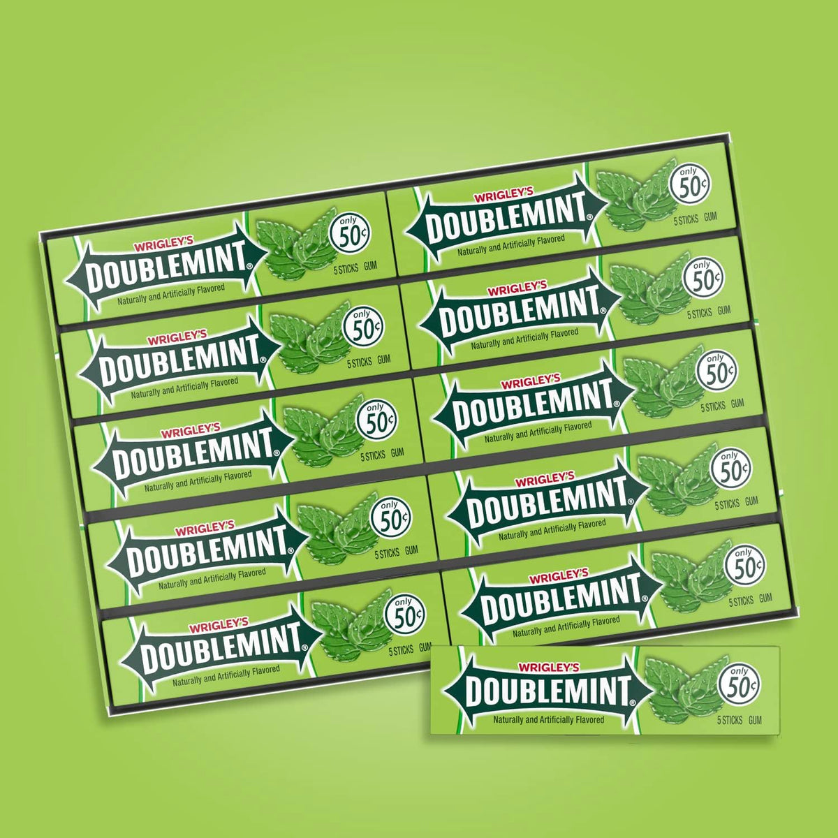 Side angle shot of the bulk packaging highlighting the vegetarian friendly product credentials and nutritional facts.