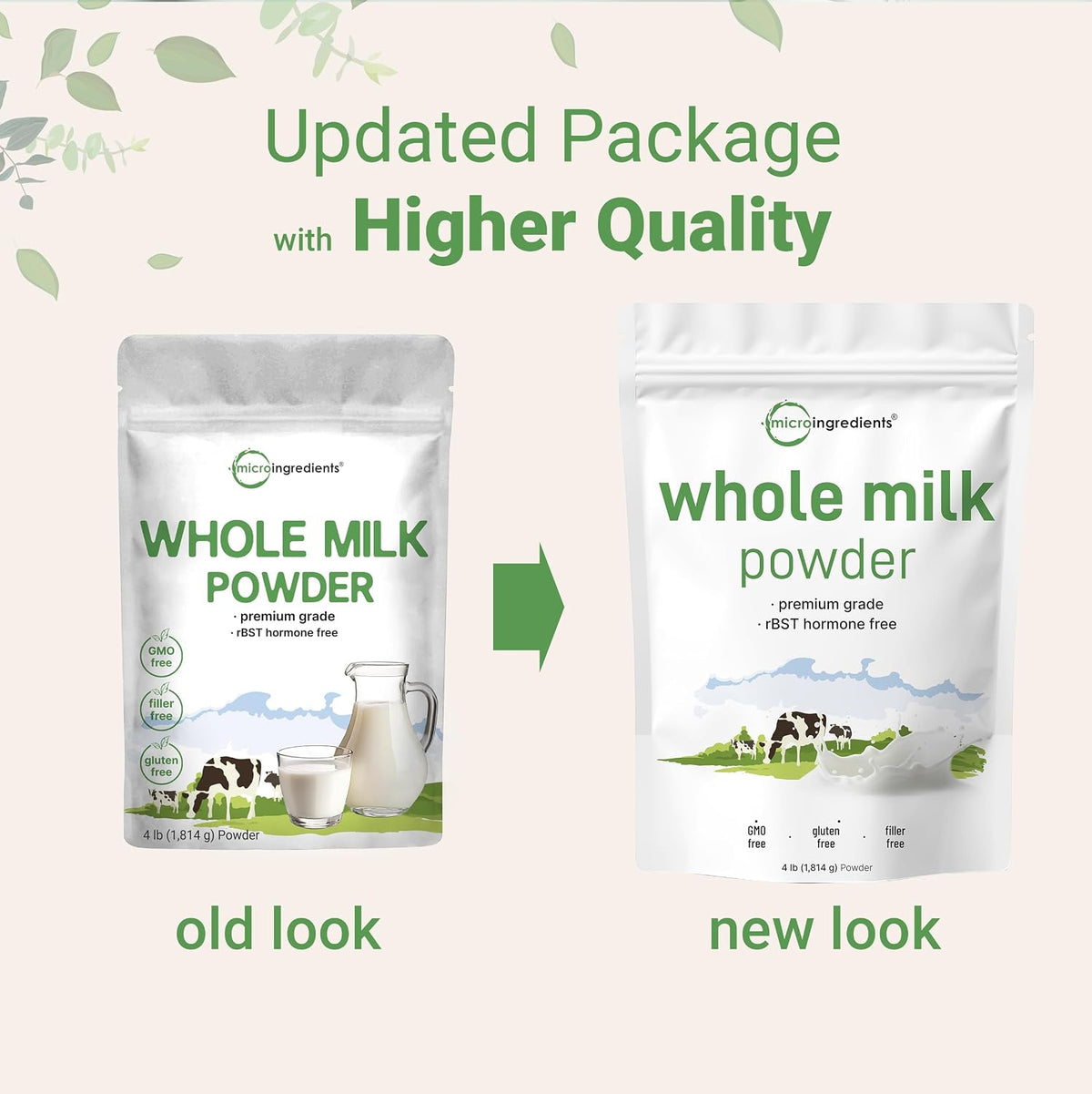 Micro Ingredients Whole Milk Powder texture and dry powder view