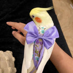 Washable bird diaper clothing set with included outdoor training leash accessory