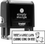904 Custom whole llama learning teacher stamp ink pad color options