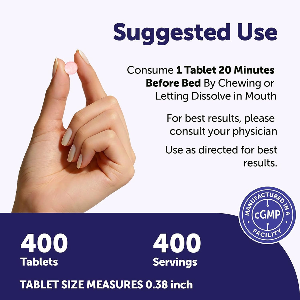 Micro Ingredients fast dissolve chewable tablets close up