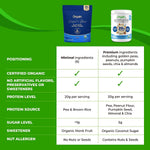 Orgain protein powder lifestyle usage in a smoothie