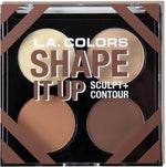L.A. Colors Shape It Up Sculpt And Contour Palette front view