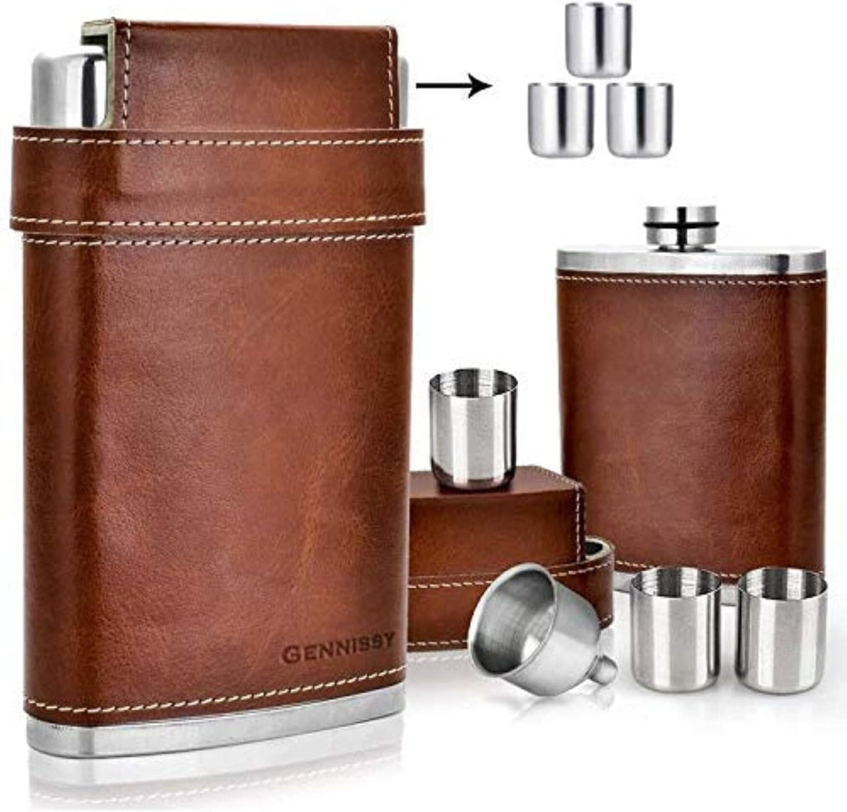 Gennissy outdoor travel flask packaged complete set
