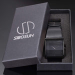 Sibosun men fashion wrist watch displayed in gift packaging