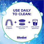 Efferdent 90 count tablets bottle and box