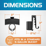Flipper bucket buddy compact plastic build close up