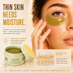 Pixi under eye patches texture shot illustrating the cooling gel consistency.