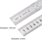 Harfington measuring rulers highlighting the integrated hanging hole for storage