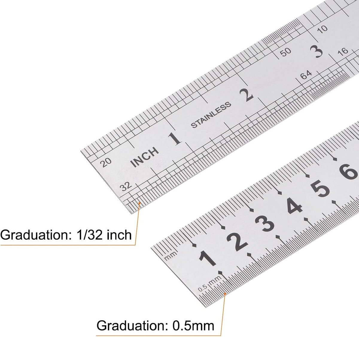 Harfington measuring rulers highlighting the integrated hanging hole for storage