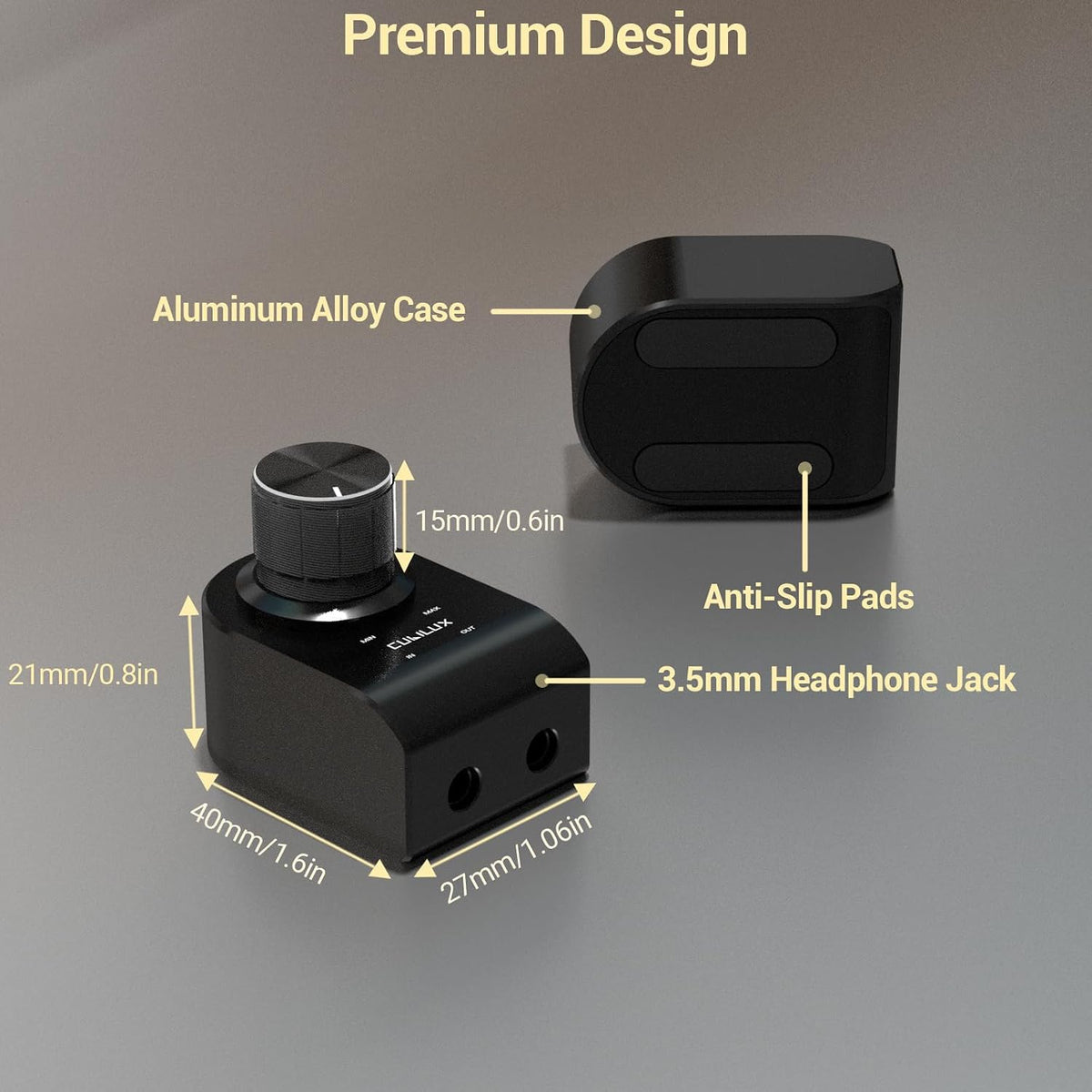Cubilux audio volume controller lifestyle setup