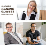 AQWANO lightweight TR90 reading glasses side profile