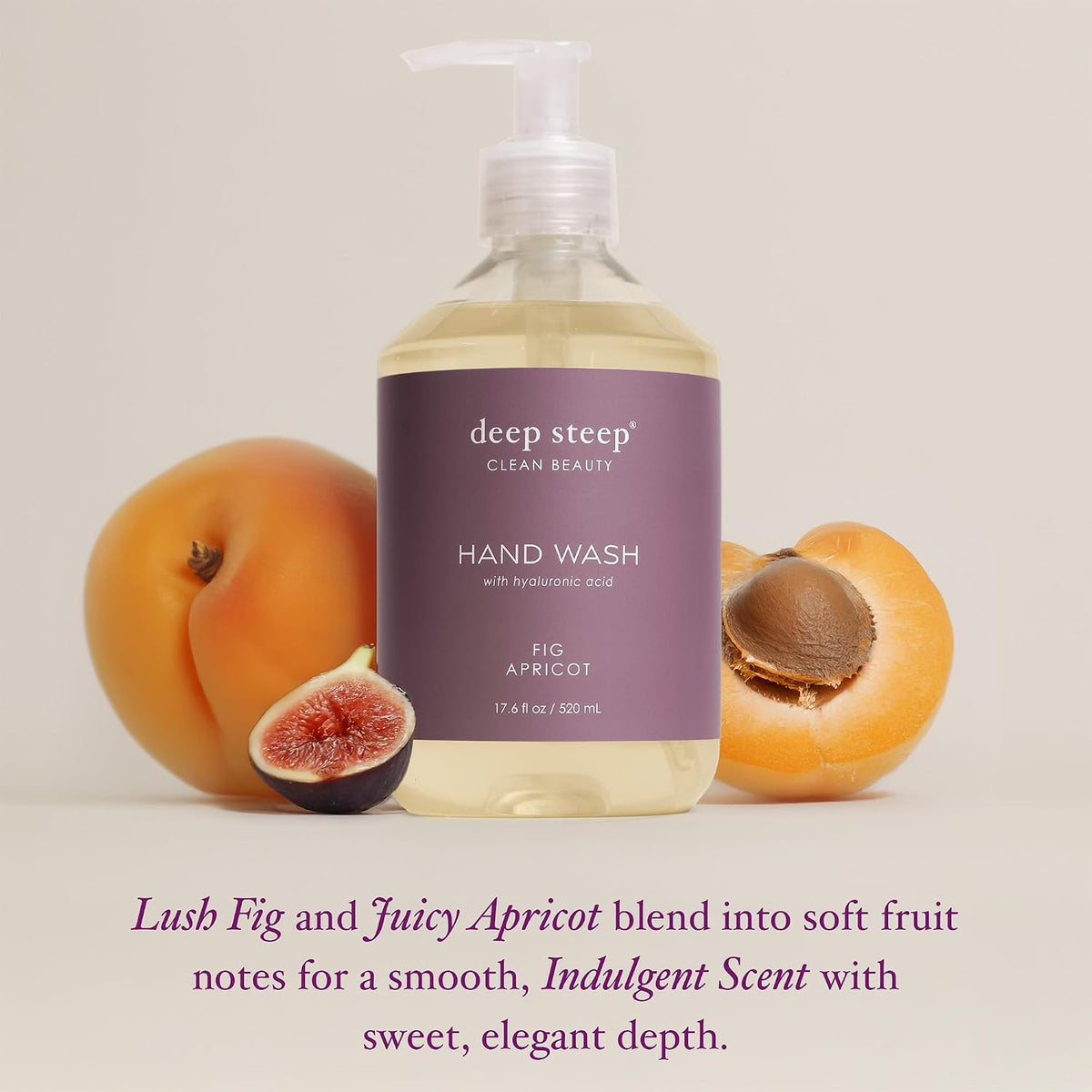 Deep Steep fig apricot hand wash ingredients highlight