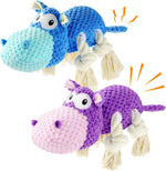 TOOPTATE Dog Toys for Aggressive Chewers - Dog Toys to Keep Them Busy Squeaky Dog Toys for Large Dogs (Blue, Medium) - Image 11