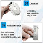 Yuntop portable metal gauge tools with storage bag