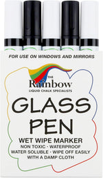 Rainbow Chalk Markers glass pen window marker front view packaging