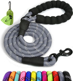 Taglory Rope Dog Leash 6 FT with Comfortable Padded Handle, Highly Reflective Threads Leash and Anti-Tangle Clip for Walking Medium Large Dogs, 1/2 inch, Black - Image 10