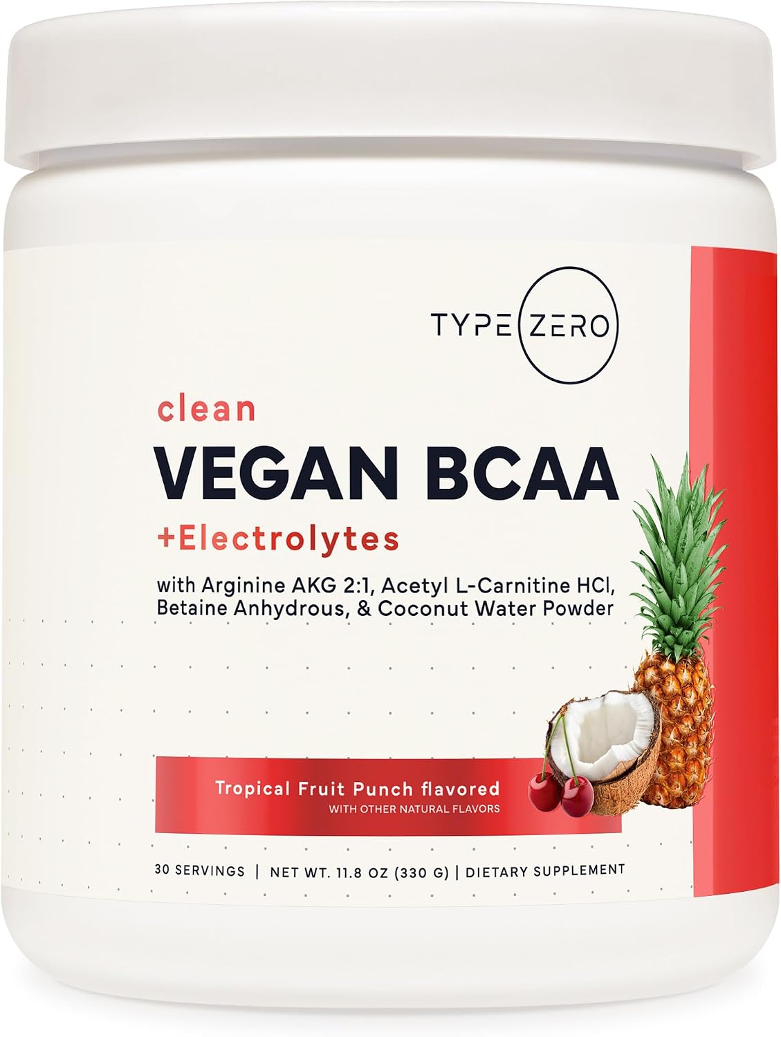 Type Zero vegan bcaa powder front view