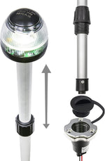 TRUE MODS 12 Inch White Anchor LED Marine Boat Navigation Light | USCG ABYC A-16, for Fishing Bimini Bass Jon Boat, 3 Nautical Mile Visibility, All-Round, Waterproof, 12-24V - Image 9