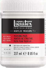Liquitex 8 fluid ounce marble dust paste packaging