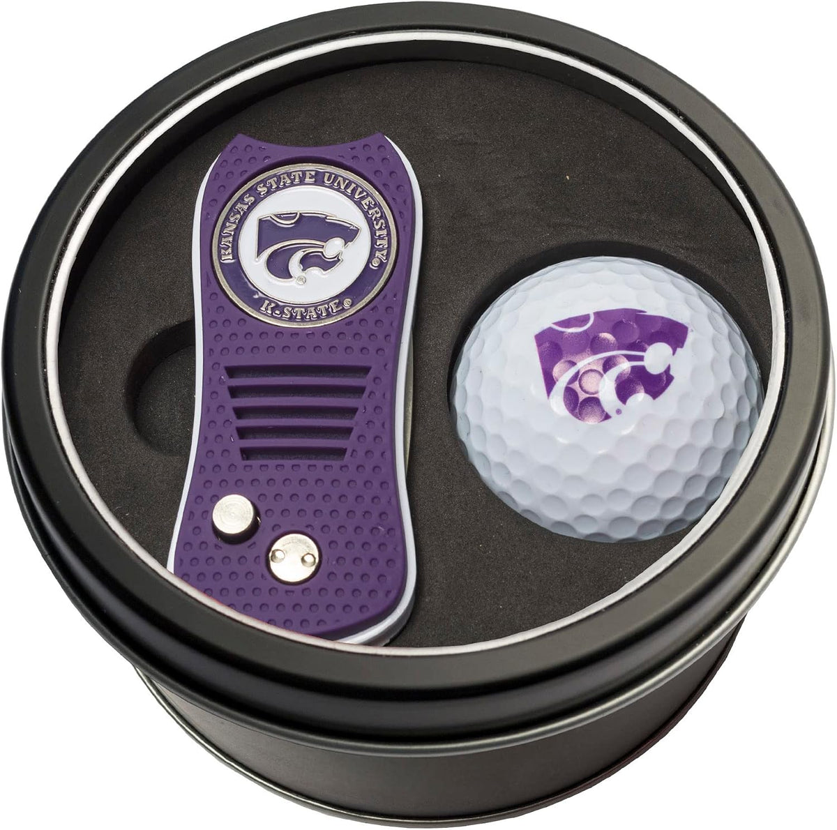 Team Golf NCAA Gift Set Switchblade Divot Tool with Double-Sided Magnetic Ball Marker & Golf Ball, Patented Single Prong Design, Less Damage to Greens, Switchblade Mechanism - Image 10