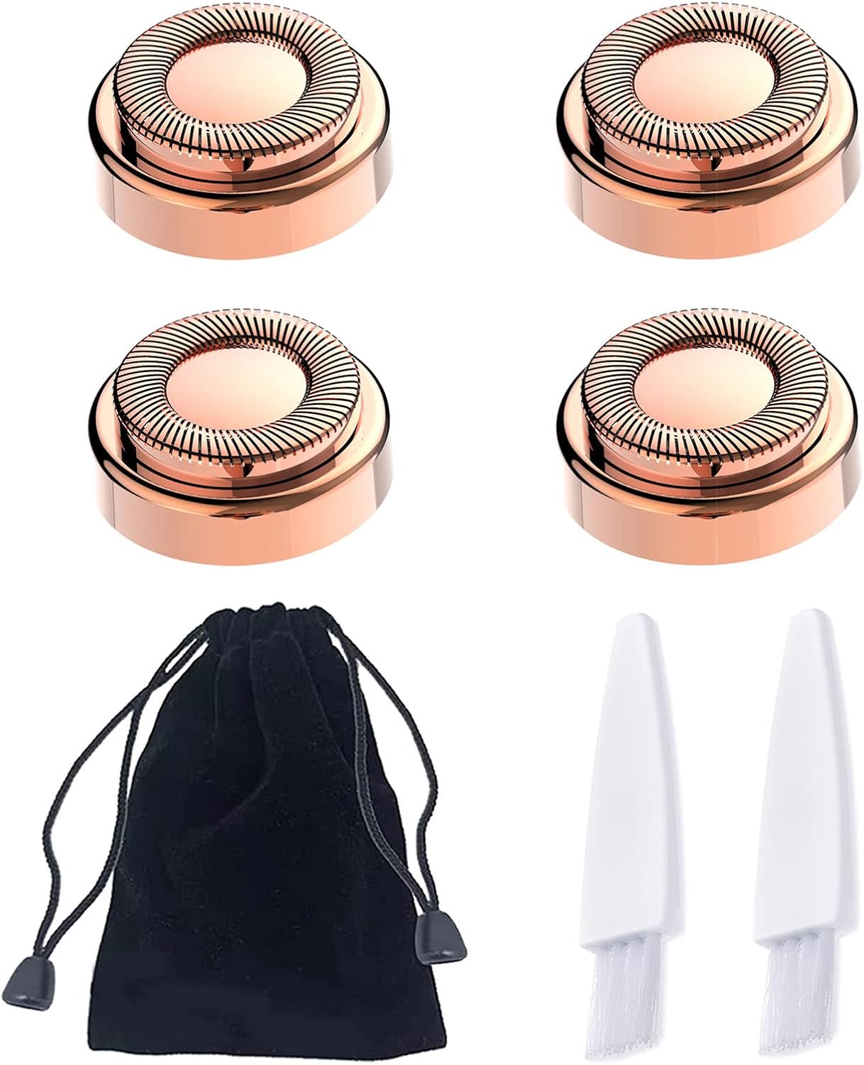 LinMei replacement heads front view for Gen 1 flawless hair remover