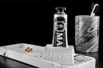 Back view of Marvis Amarelli Licorice toothpaste packaging showing ingredients and product details