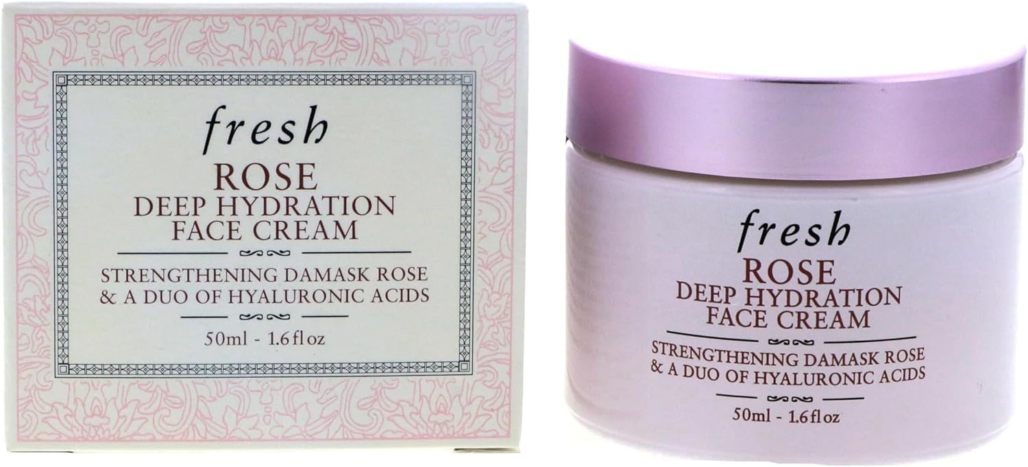 Fresh Rose Deep Hydration Strengthening Face Cream jar front view