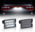 Gempro LED License Plate Lights front view showing the clear lens and 18 SMD LED chip layout.