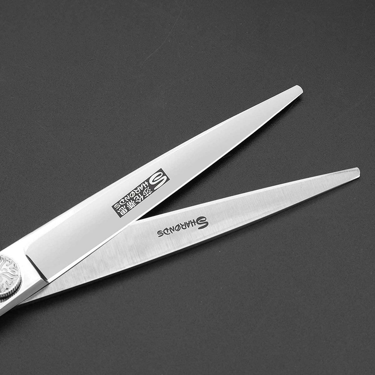 Sharonds 7 inch cutting scissors adjustable tension screw detail