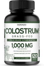Dorado Nutrition Shilajit and Colostrum ingredients label