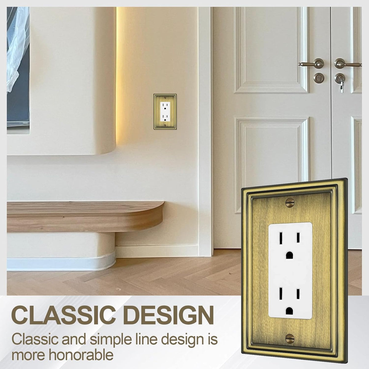 Beyimen metal switch cover backside and mounting holes